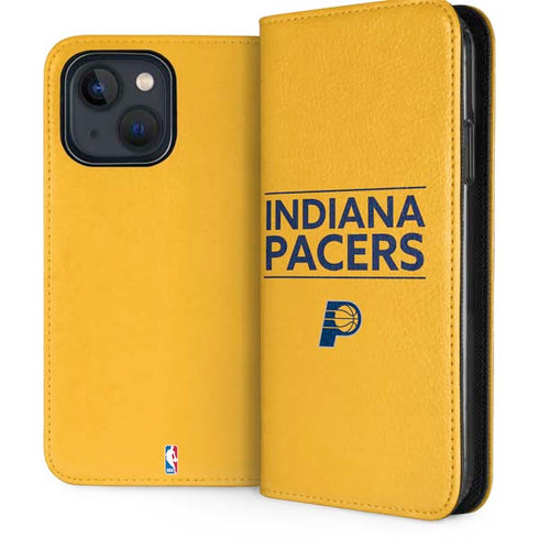 NBA Indiana Pacers Standard - Yellow iPhone 14 Plus Folio Case