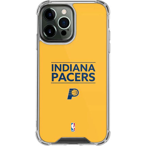 NBA Indiana Pacers Standard - Yellow iPhone 14 Pro Max Clear Case