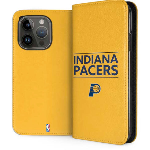 NBA Indiana Pacers Standard - Yellow iPhone 15 Pro Folio Case