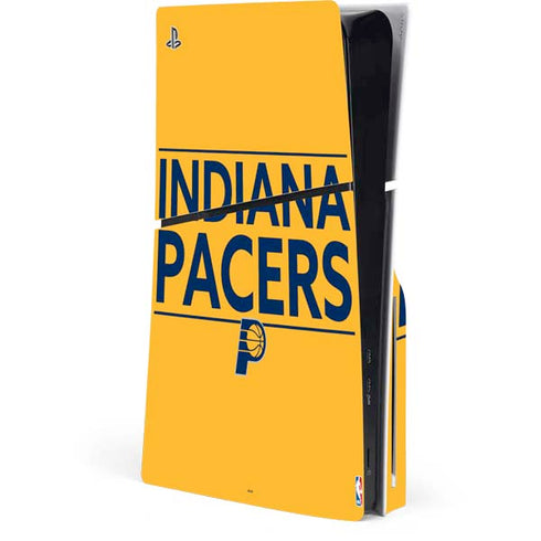 NBA Indiana Pacers Standard - Yellow PS5 Slim Disk Console Skin