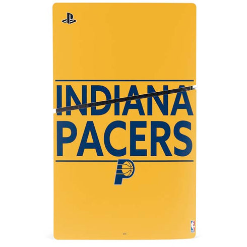 NBA Indiana Pacers Standard - Yellow PS5 Slim Digital Edition Console Skin