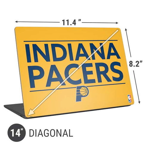 NBA Indiana Pacers Standard - Yellow Universal Laptop 14in (11.4 x 8.2in) Skin