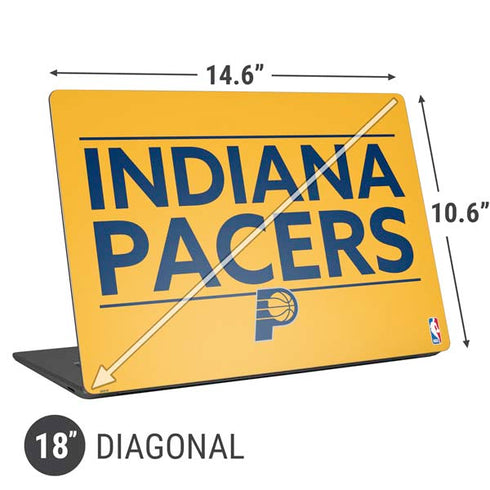 NBA Indiana Pacers Standard - Yellow Universal Laptop 18in (14.6 x 10.6in) Skin