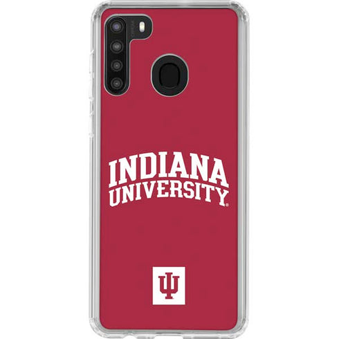 Indiana University Hoosiers Galaxy A21 Clear Case