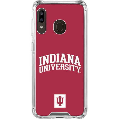 Indiana University Hoosiers Galaxy A30 Clear Case