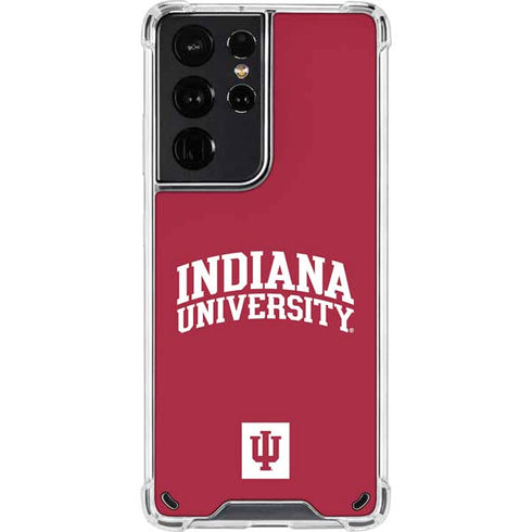 Indiana University Hoosiers Galaxy S21 Ultra 5G Clear Case
