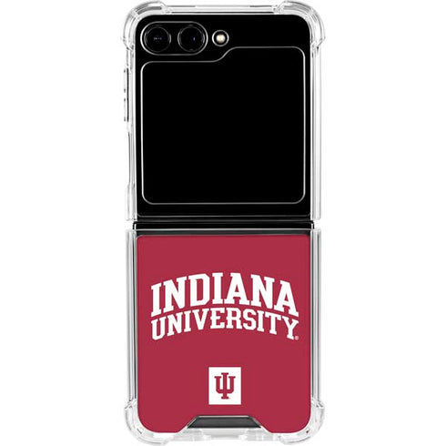 Indiana University Hoosiers Galaxy Z Flip5 5G Clear Case