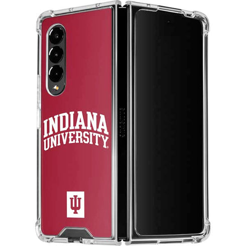 Indiana University Hoosiers Galaxy Z Fold4 5G Clear Case