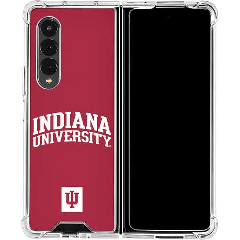Indiana University Hoosiers Galaxy Z Fold4 5G Clear Case