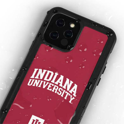 Indiana University Hoosiers iPhone 12 Pro Max Waterproof Case