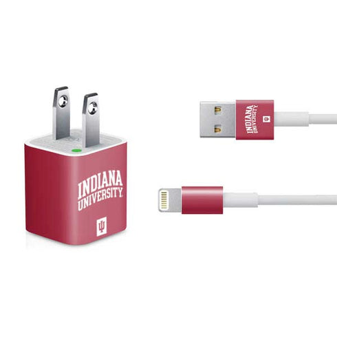 Indiana University Hoosiers iPhone Charger (5W USB) Skin
