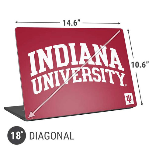 Indiana University Hoosiers Universal Laptop 18in (14.6 x 10.6in) Skin