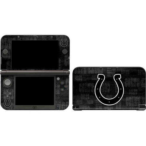 NFL Indianapolis Colts Black & White 3DS XL 2015 Skin