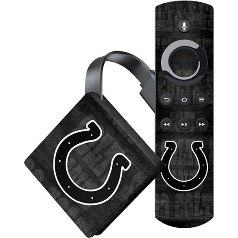 NFL Indianapolis Colts Black & White Amazon Fire TV Skin