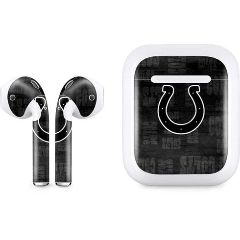 NFL Indianapolis Colts Black & White Apple AirPods Skin