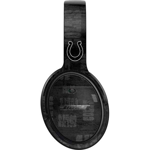 NFL Indianapolis Colts Black & White Bose QuietComfort 35 II Headphones Skin