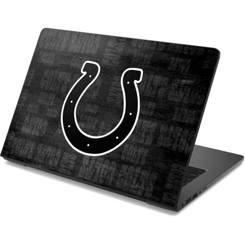 NFL Indianapolis Colts Black & White Dell Chromebook Skin