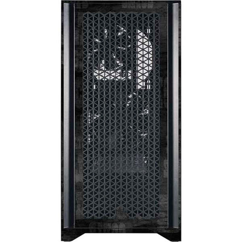 NFL Indianapolis Colts Black & White Corsair 4000D Tempered Glass Mid-Tower ATX Case Skin