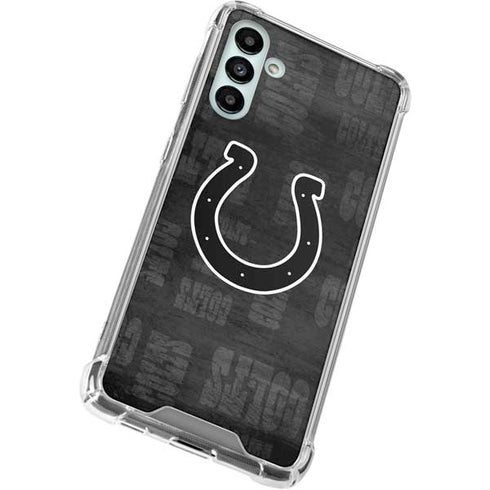 NFL Indianapolis Colts Black & White Galaxy A13 5G Clear Case