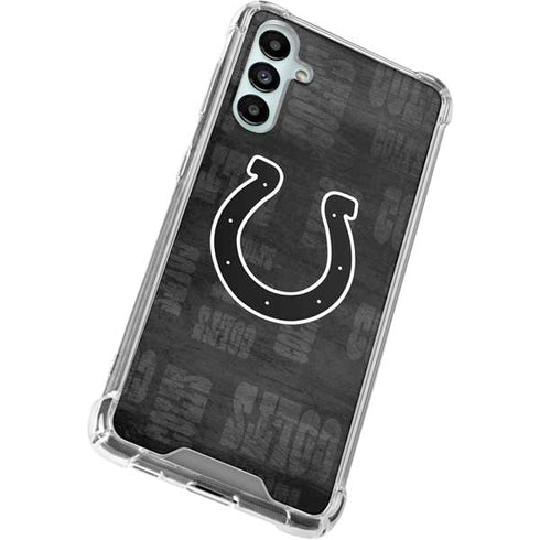 NFL Indianapolis Colts Black & White Galaxy A14 5G Clear Case