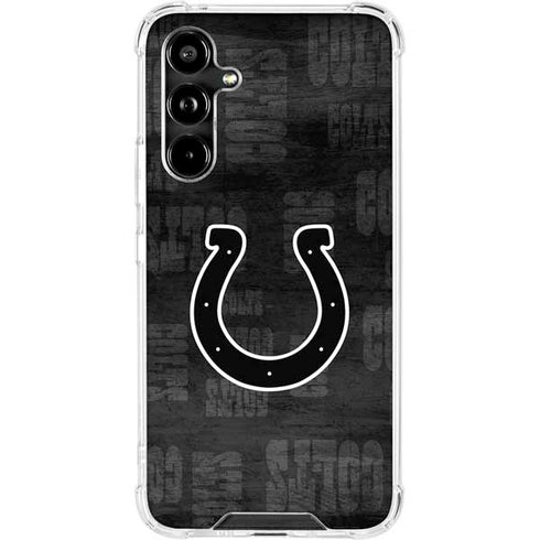 NFL Indianapolis Colts Black & White Galaxy A54 5G Clear Case