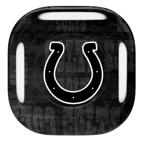 NFL Indianapolis Colts Black & White Galaxy Buds Pro Skin