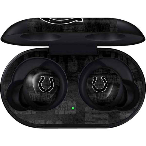 NFL Indianapolis Colts Black & White Galaxy Buds Skin