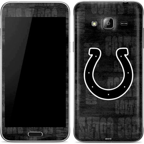 NFL Indianapolis Colts Black & White Galaxy J3 Skin