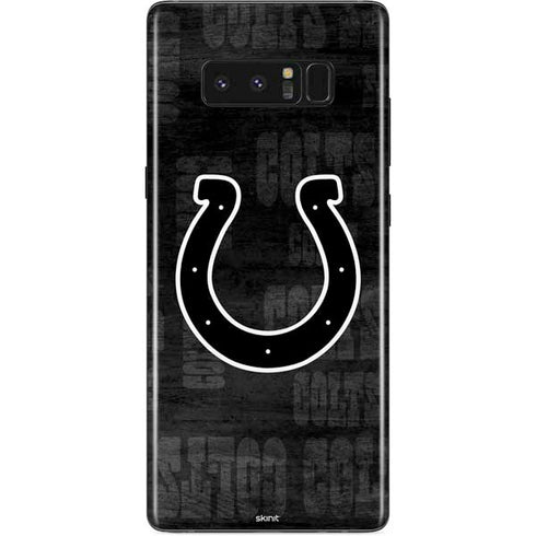 NFL Indianapolis Colts Black & White Galaxy Note 8 Skin