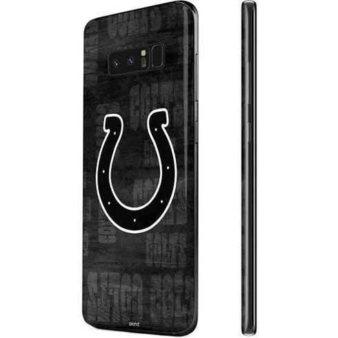 NFL Indianapolis Colts Black & White Galaxy Note 8 Skin