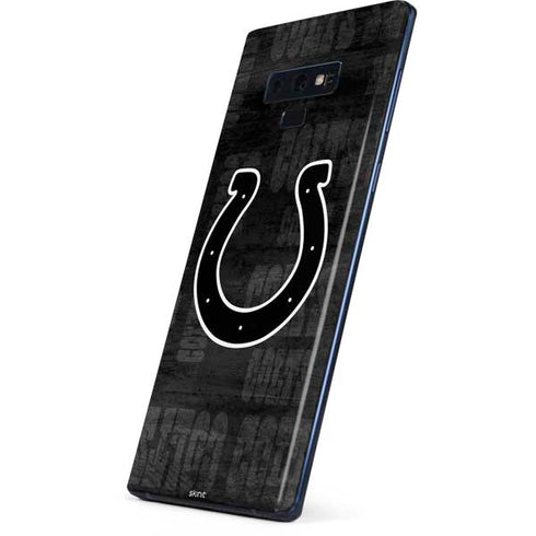 NFL Indianapolis Colts Black & White Galaxy Note 9 Skin