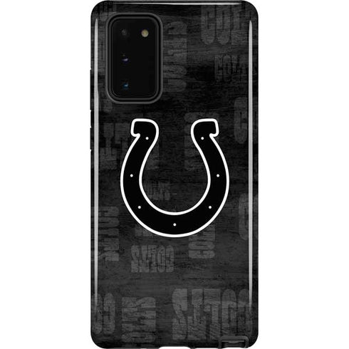 NFL Indianapolis Colts Black & White Galaxy Note20 5G Pro Case