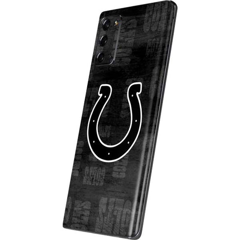 NFL Indianapolis Colts Black & White Galaxy Note20 5G Skin