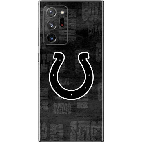 NFL Indianapolis Colts Black & White Galaxy Note20 Ultra 5G Skin