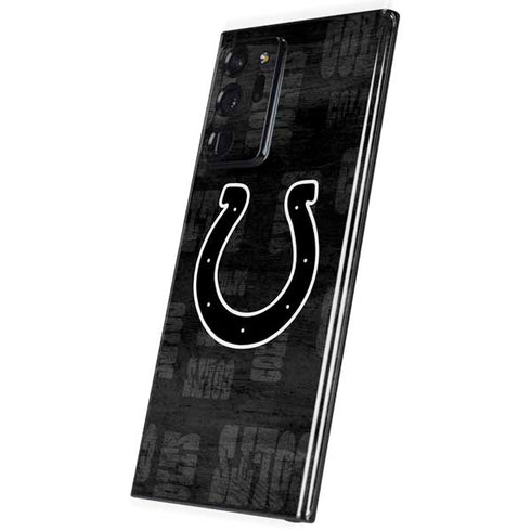 NFL Indianapolis Colts Black & White Galaxy Note20 Ultra 5G Skin