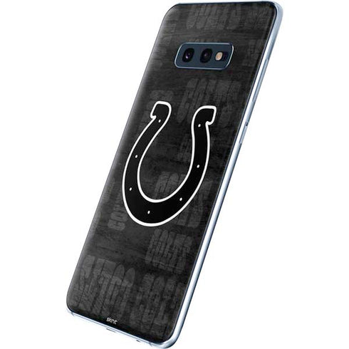 NFL Indianapolis Colts Black & White Galaxy S10e Skin