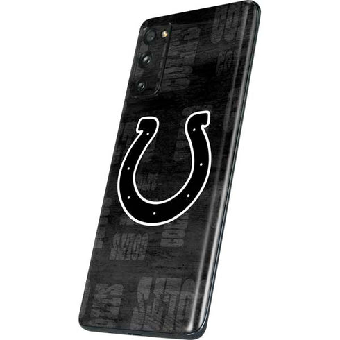 NFL Indianapolis Colts Black & White Galaxy S20 Fan Edition Skin