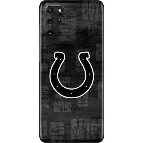 NFL Indianapolis Colts Black & White Galaxy S20 Plus Skin