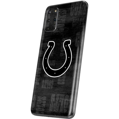 NFL Indianapolis Colts Black & White Galaxy S20 Plus Skin