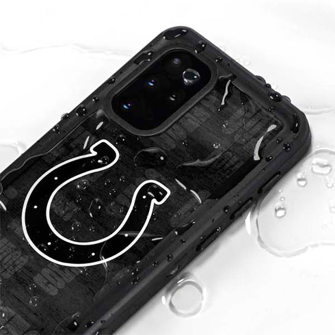 NFL Indianapolis Colts Black & White Galaxy S20 Plus Waterproof Case