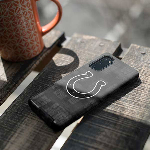 NFL Indianapolis Colts Black & White Galaxy S20 Pro Case