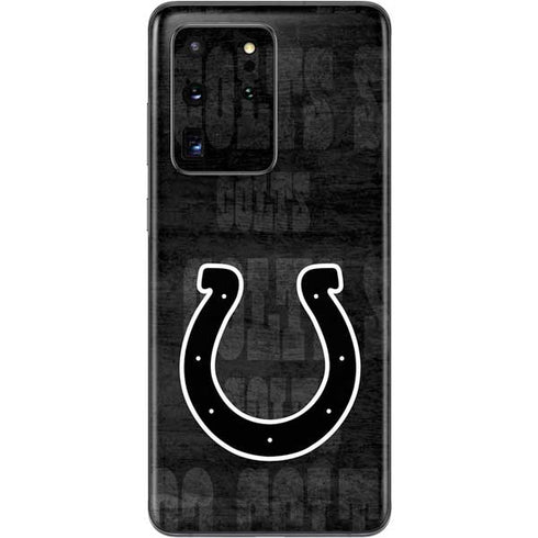 NFL Indianapolis Colts Black & White Galaxy S20 Ultra 5G Skin