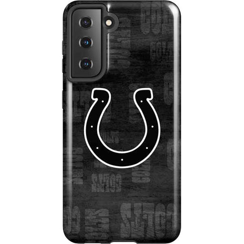 NFL Indianapolis Colts Black & White Galaxy S21 5G Pro Case