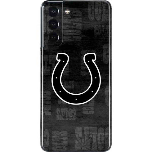 NFL Indianapolis Colts Black & White Galaxy S21 5G Skin