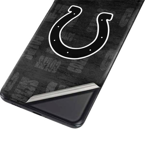 NFL Indianapolis Colts Black & White Galaxy S21 5G Skin