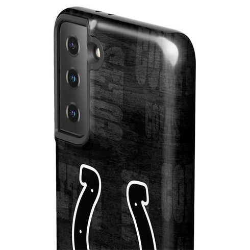 NFL Indianapolis Colts Black & White Galaxy S21 FE Pro Case
