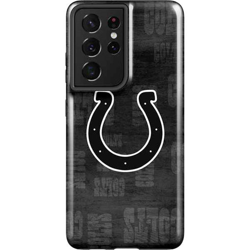 NFL Indianapolis Colts Black & White Galaxy S21 Ultra 5G Pro Case