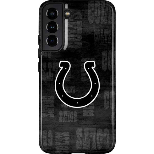 NFL Indianapolis Colts Black & White Galaxy S22 Plus Pro Case