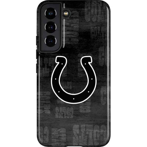 NFL Indianapolis Colts Black & White Galaxy S22 Pro Case