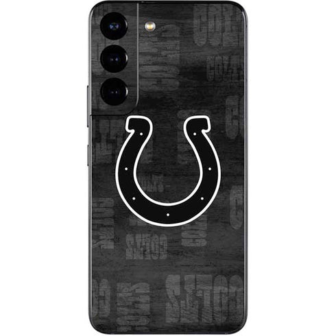 NFL Indianapolis Colts Black & White Galaxy S22 Skin